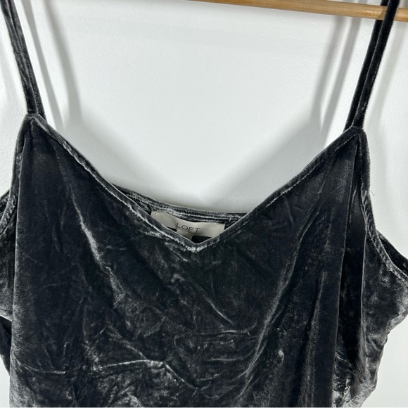 New Ann Taylor Loft Crushed Velvet Camisole Tank Top Medium - Picture 2 of 6